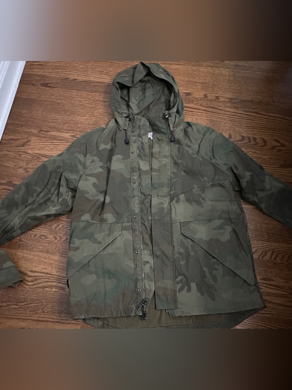 J crew military field jacket camo
